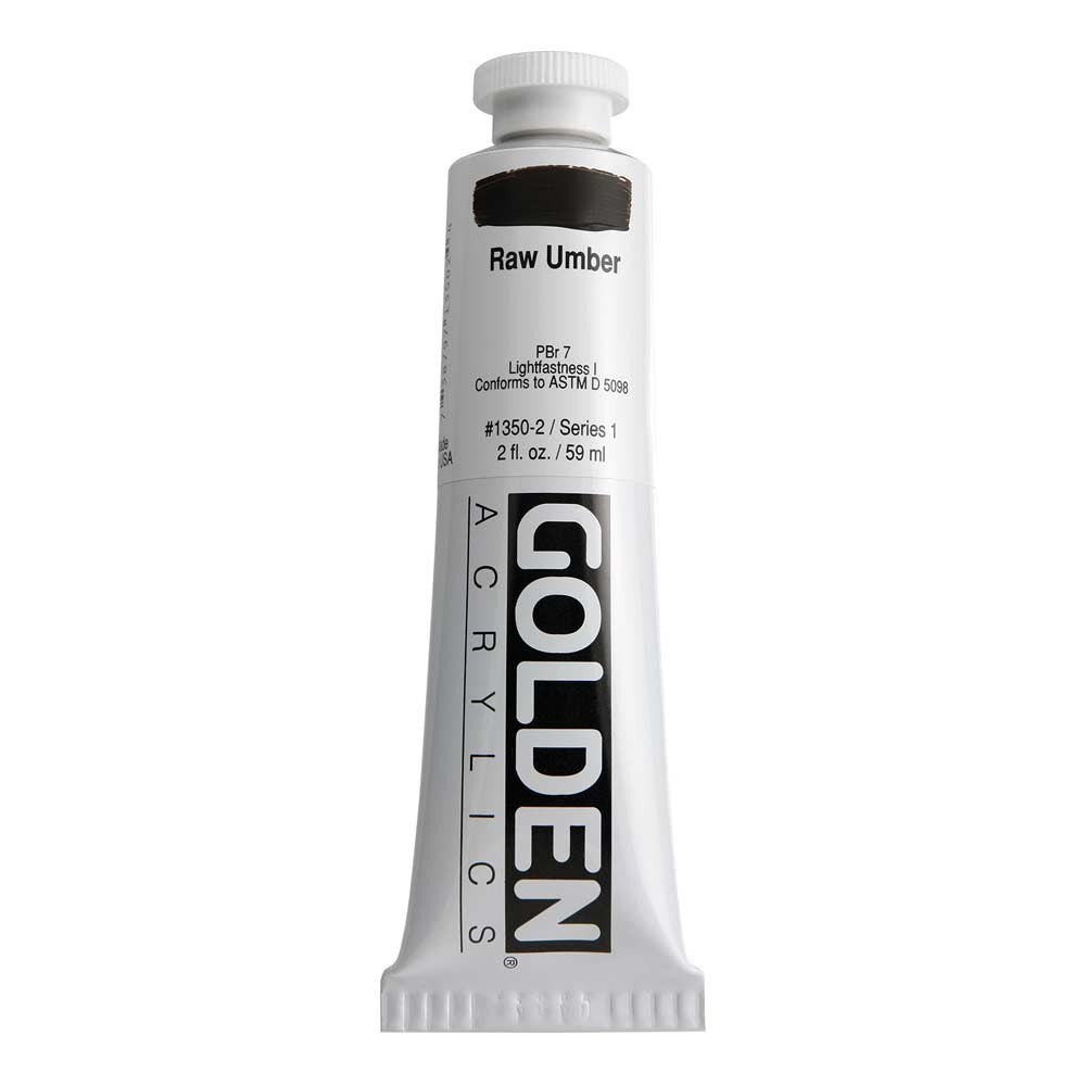 Golden Heavy Body Acrylic Tube 2oz Raw Umber
